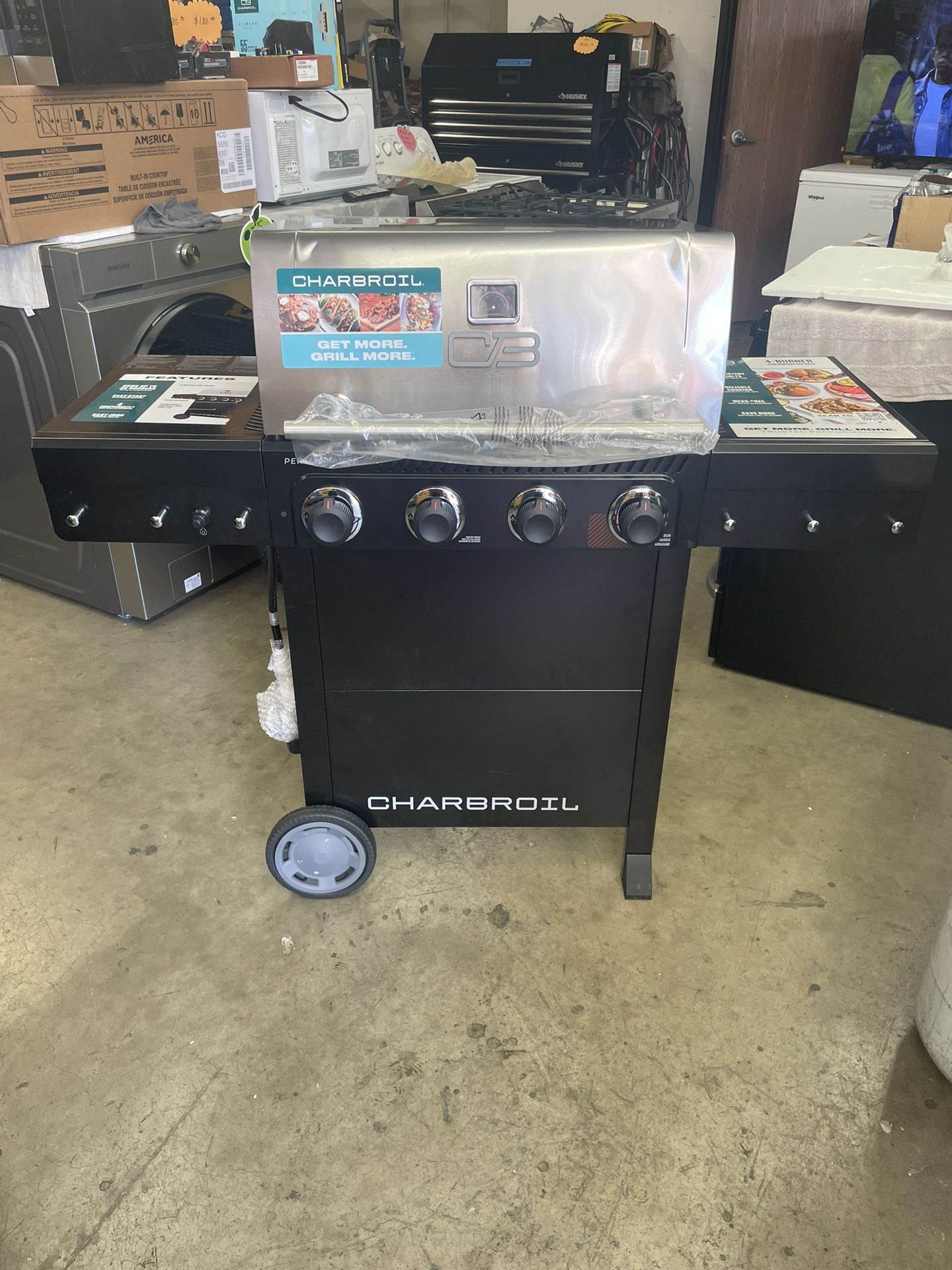 Bbq Grill Charbroil 4 Burner Gas Propane 