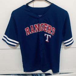 Texas Rangers BOYS Size Large 10/12 Jersey New With Tag