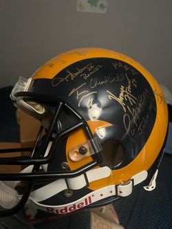Signed Rams helmet