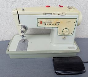 1971 Singer STYLIST 413 Stretch-Stitch Sewing Machine w/Manual + MORE!

