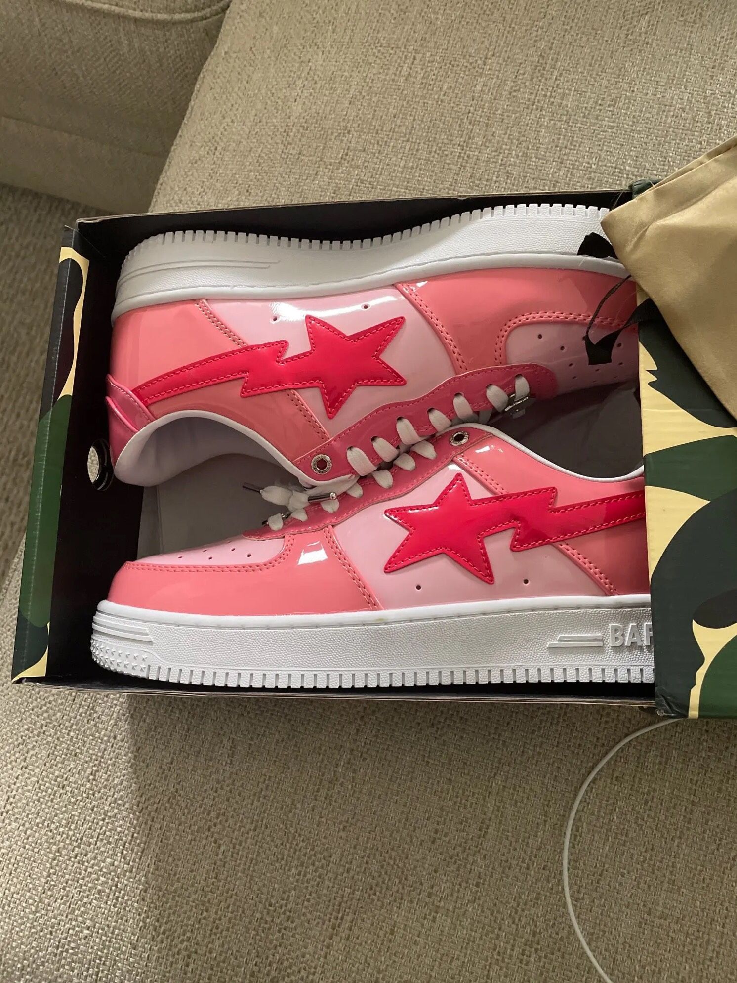 Bape Sta Low Pink Size 10 $500