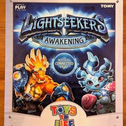RARE! Lightseekers Awakening Toys To Life Promo Vinyl Poster 36"x30.75"