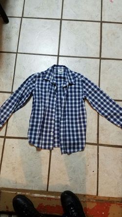 Boys size 8 Old Navy Blue flannel