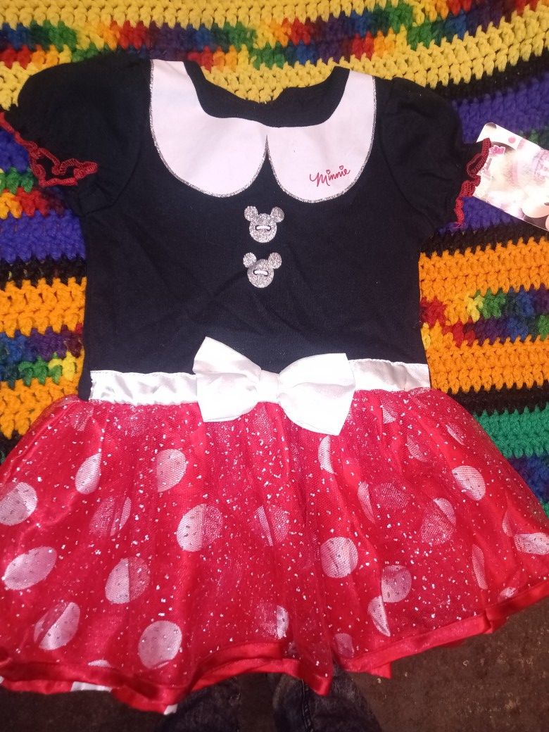Mickey Mouse Brand New Disney Dress Girls Brand New With Tag