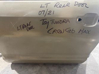 2007-2021 Toyota tundra crew cab left rear door