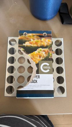 Stainless steel chili pepper grill rack w/ 36 holes