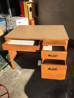 Old Teacher Desk