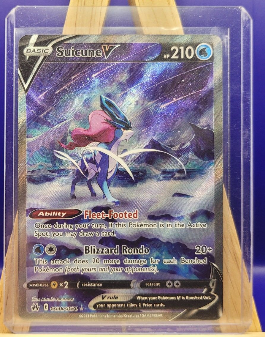 Suicune V - GG38/GG70 - Ultra Rare NM, English Pokemon Crown Zenith