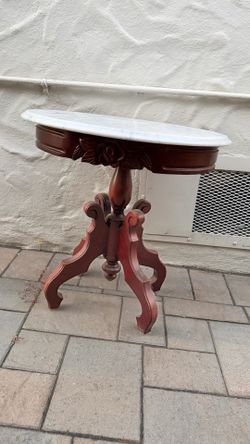 Marble top end table