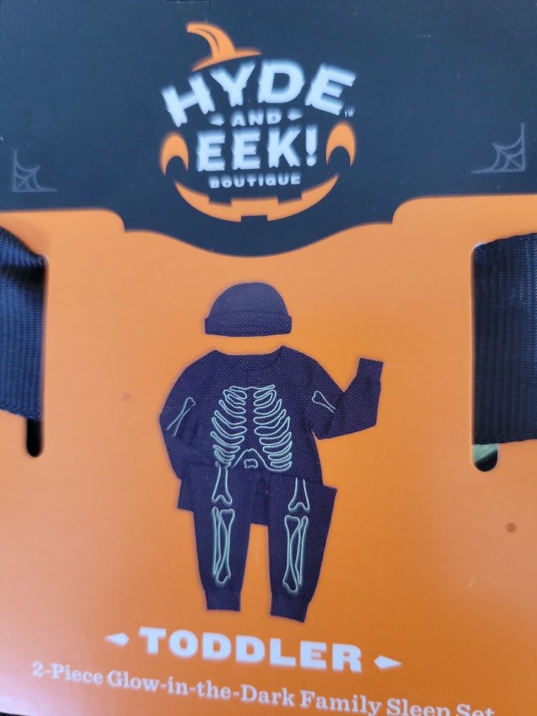 Toddler Costume Glow In Ten Dark Pijama Size (3)T