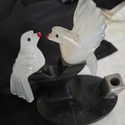 Vtg Marble Aaand Onyx Love Birds on a Branch