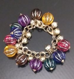 Rainbow Color Chunky Bracelet