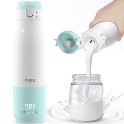 YIGU Portable Bottle Warmer 12oz Large Capacity 55W Power Fast Heating
