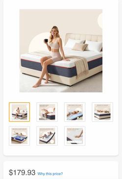 Queen hybrid mattress 12 inch - brand new in box