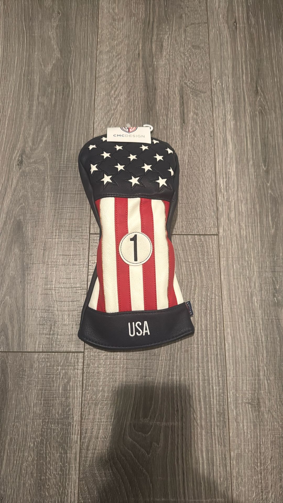 New Limited Edition USA American Number 1 Red/White/Blue Driver Head Cover Golf