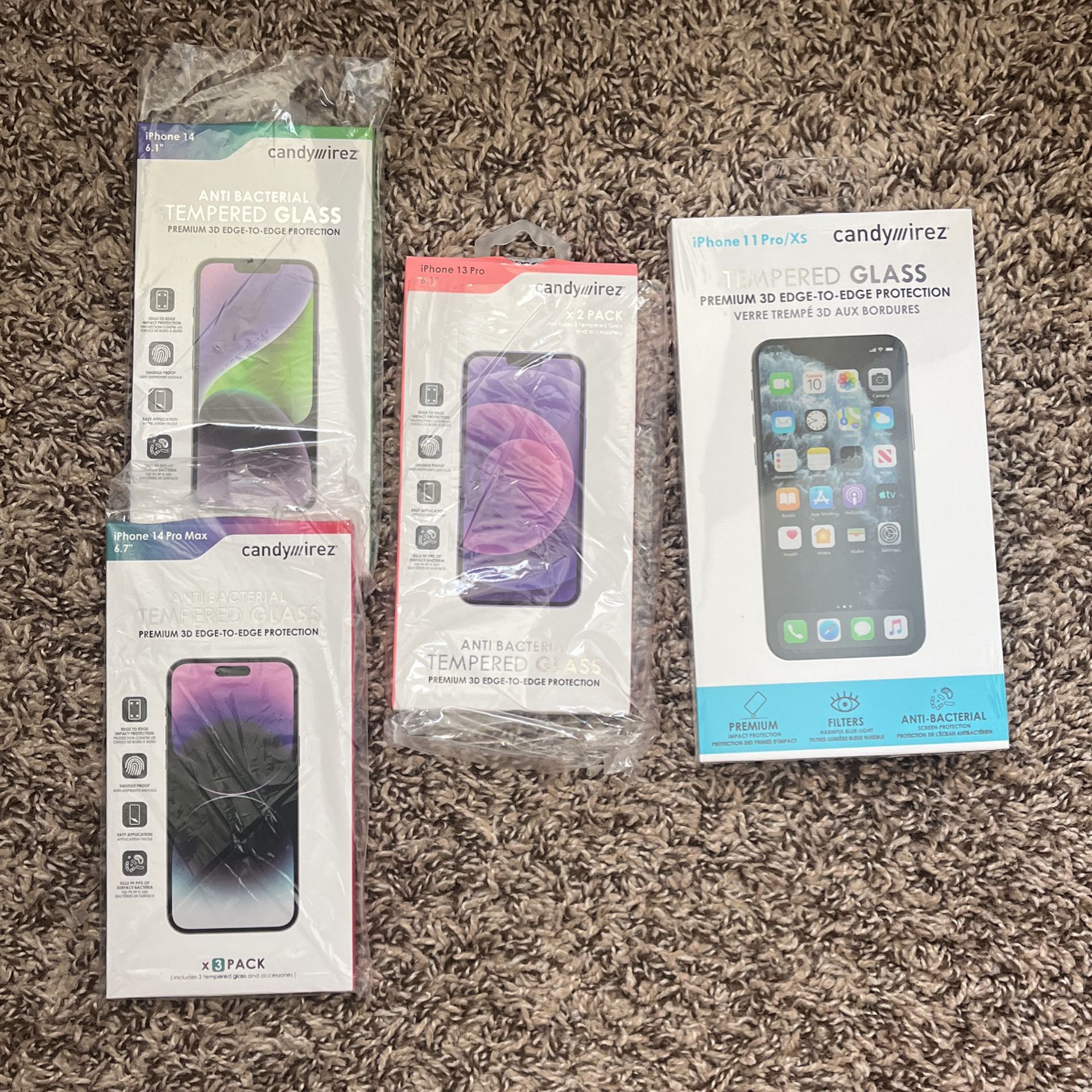 Anti-Bacterial Tempered Glass For iPhone (PRICES BELOW!)