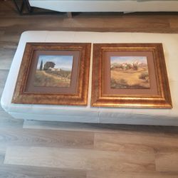 2 Beautiful Italian Countryside Paintings 