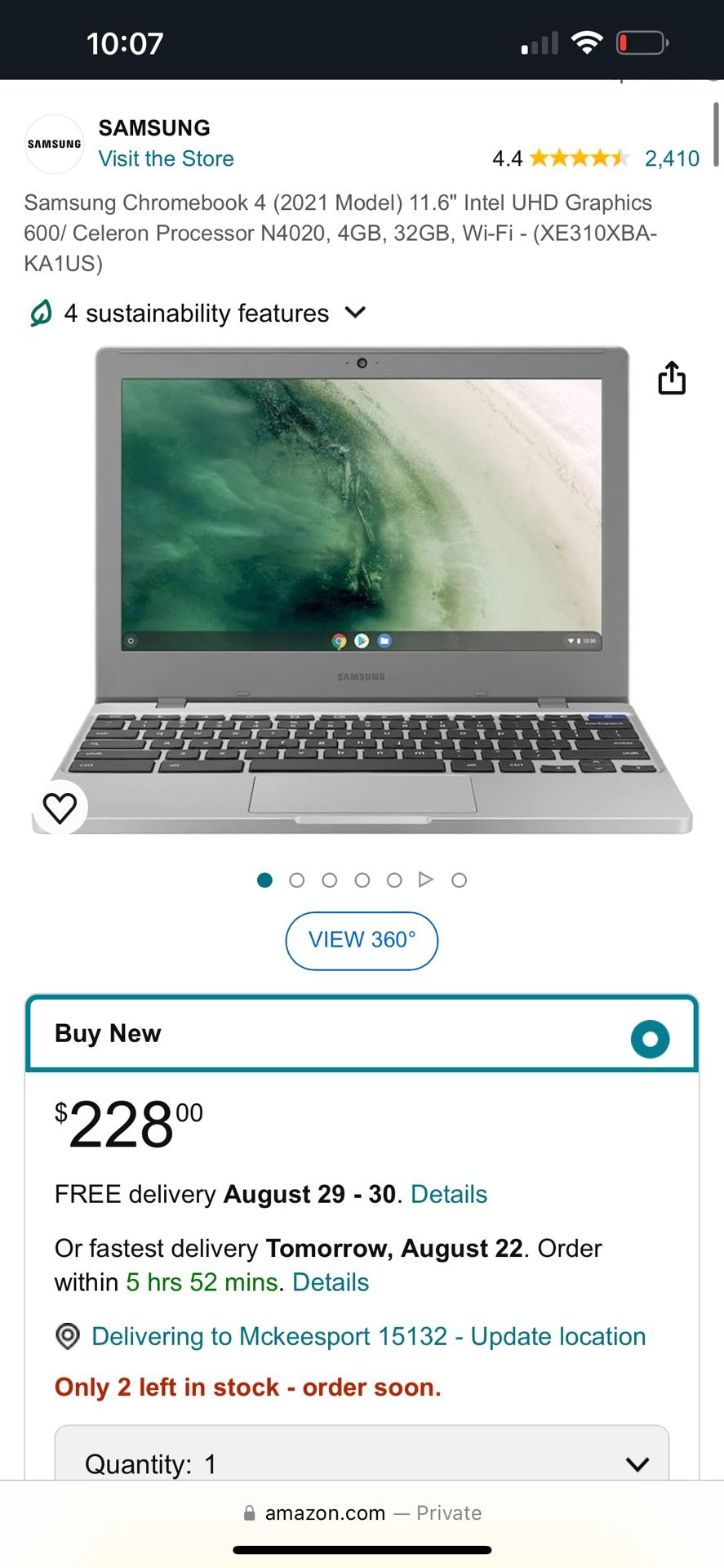 Samsung Chromebook Laptop