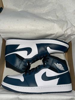 Nike Air Jordan 1 Mid Navy Blue White