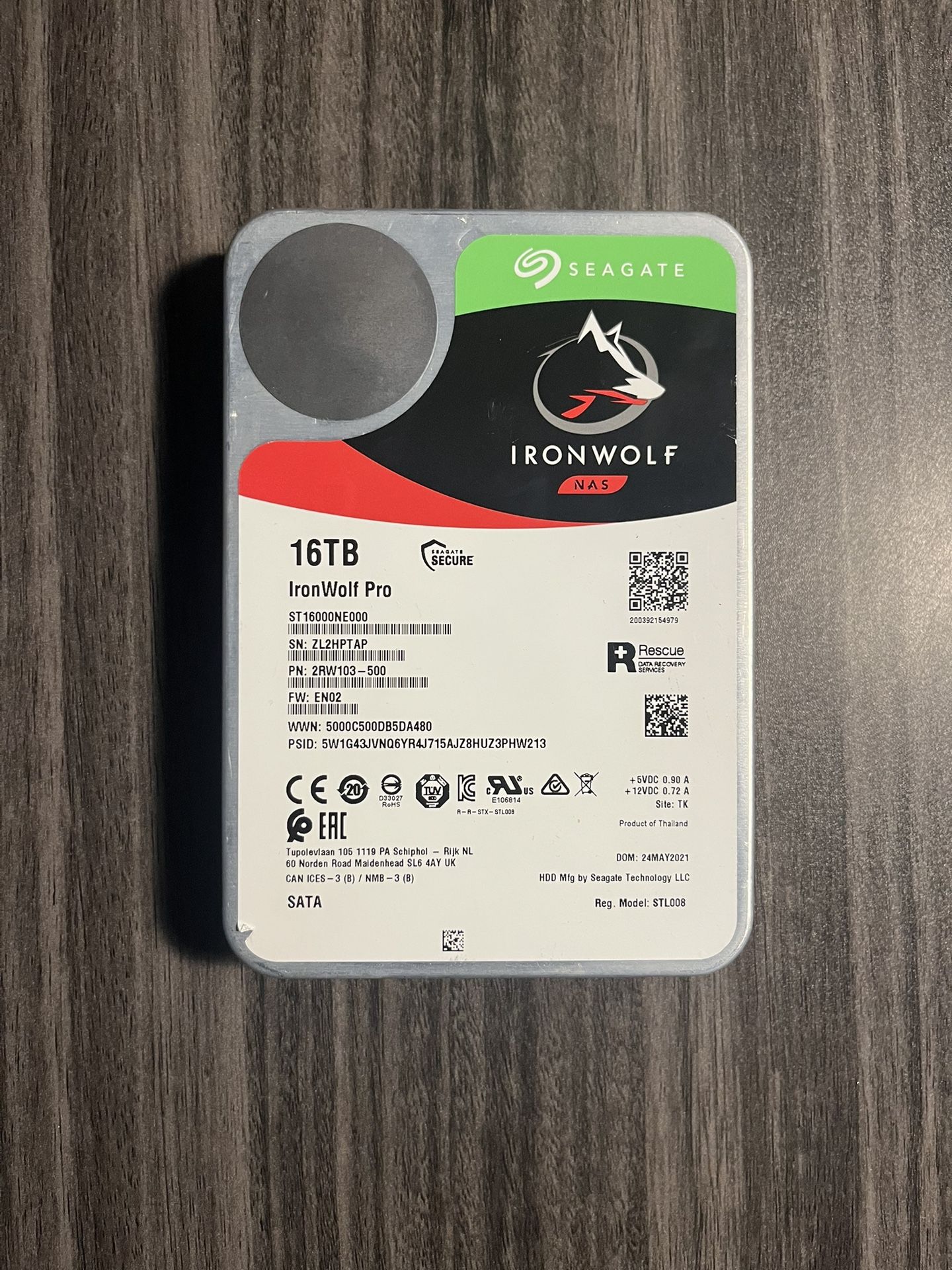 ironwolf pro 16tb Hard Drive