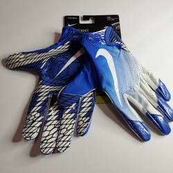 New Nike Vapor Knit Football Skill Gloves Wide Receiver MagniGrip Blue Size M & 2XL
