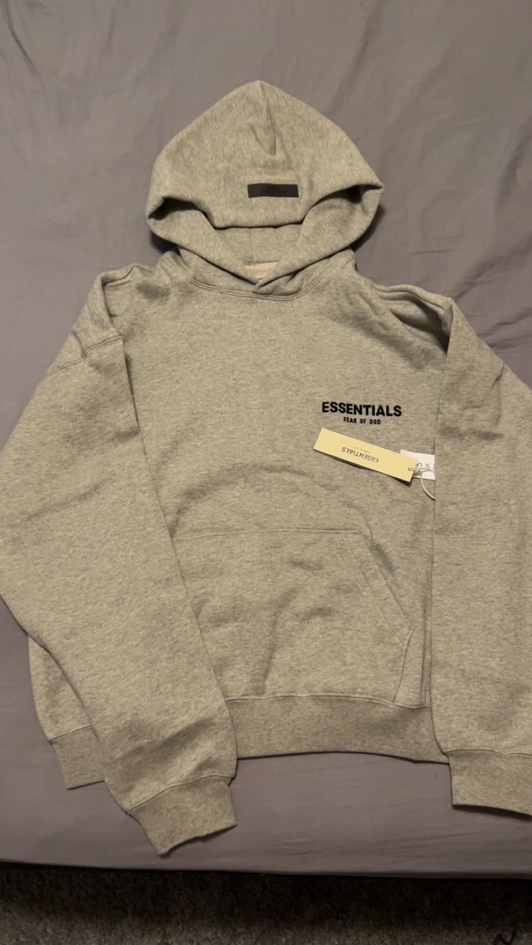 Essentials Dark Oatmeal Hoodie