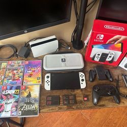 Switch OLED Model (64GB) BUNDLE!!! EVERYTHING INCLUDED SEE DESCRIPTION.