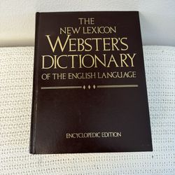Vintage 1987 The new Lexicon Webster's Dictionary Encyclopedic Edition