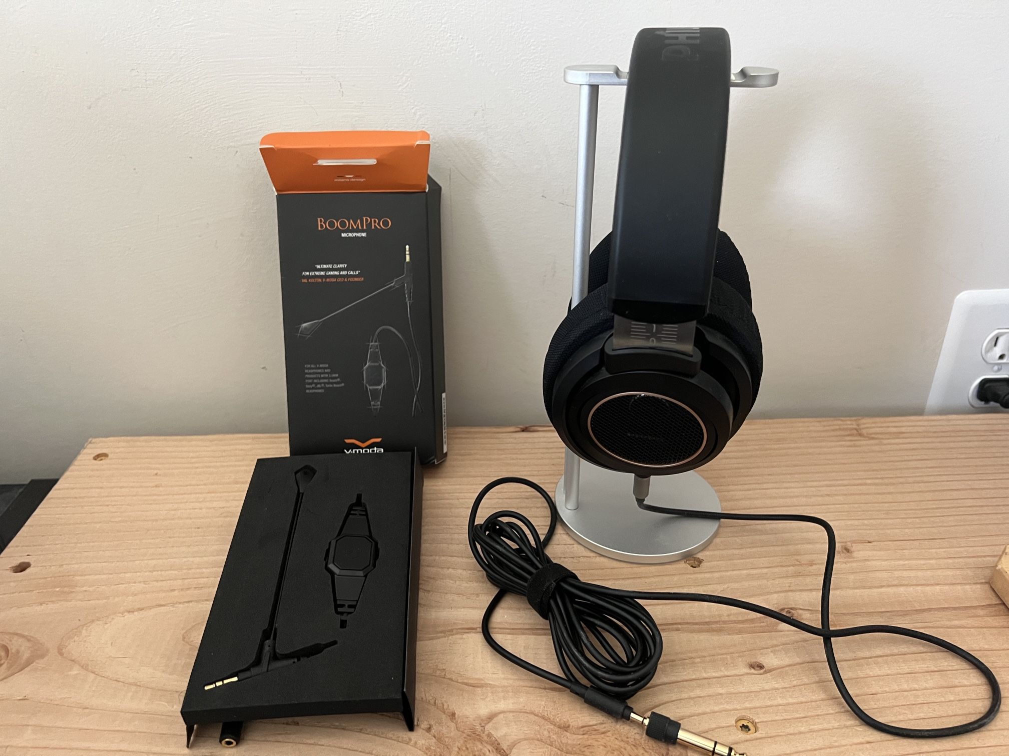 Philips SPH9600 Open Back Headphones with V-Moda BoomPro Mic