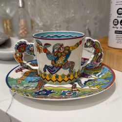 Tiffany & Co. “Fantasy” Gene Moore 1997 cup + saucer