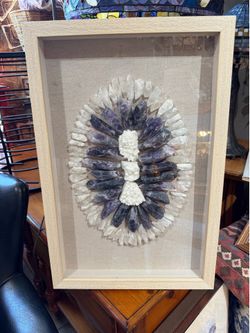 Beautiful shadowbox, stone sculpture art