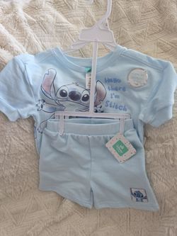 Girls 2 pc Stitch set