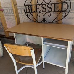 Child's Desk With Chair 