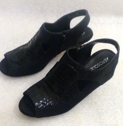 Black Aerosoles Women's Ladies Shoes - Size 6.5M with 3” Heels, Side-Zip Closure