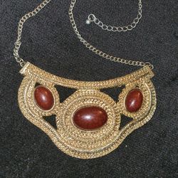 Gold & Brown Necklace