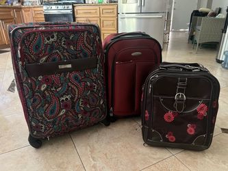 Set of 3 Mixed Luggage / Suitcases