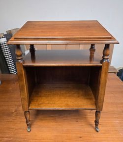 Antique Brandt book stand / accent table.