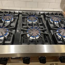 Viking 36” Gas Drop-in Cooktop (plus Cabinet Drawers If Wanted)