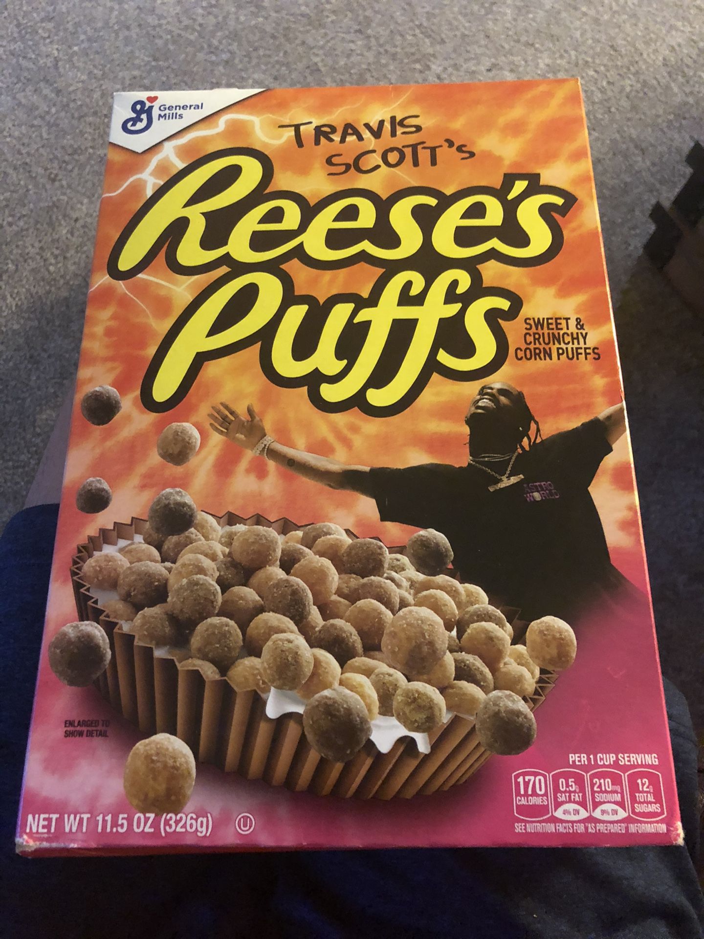 Travis cereal and supreme light key chain