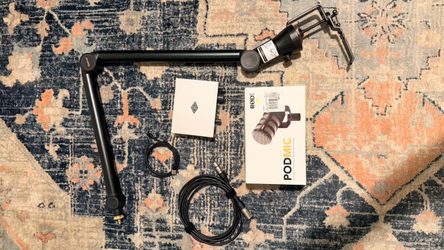 Rode PodMic with an audio interface and Boom Arm