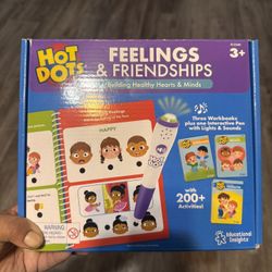 Educational Insights Hot Dots Feelings & Friendships Social Emotional Learning Workbooks, Gift for Kids Ages 3+
