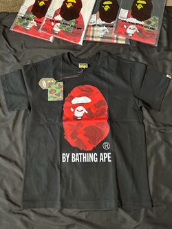 Black/Red Camo Bape Tee