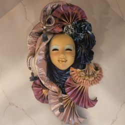 Vintage Venetian Decorative Masquerade Wall Mask