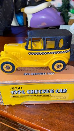 Avon 1926 checker cab wild country after shave