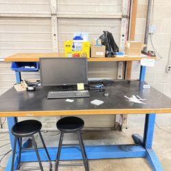 Industrial heavy duty work table shop