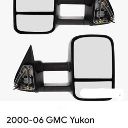 Replacement Side Mirrors Towing 2000-2006 GMC Yukon