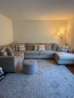 Beige Sectional Couch