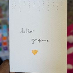 Handmade Bestie themed Card Set – 6 Mini Watercolor Cards