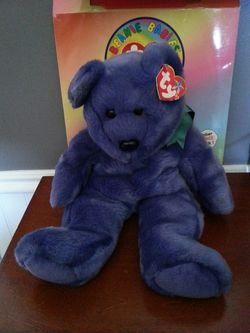 Big blue beanie baby bear