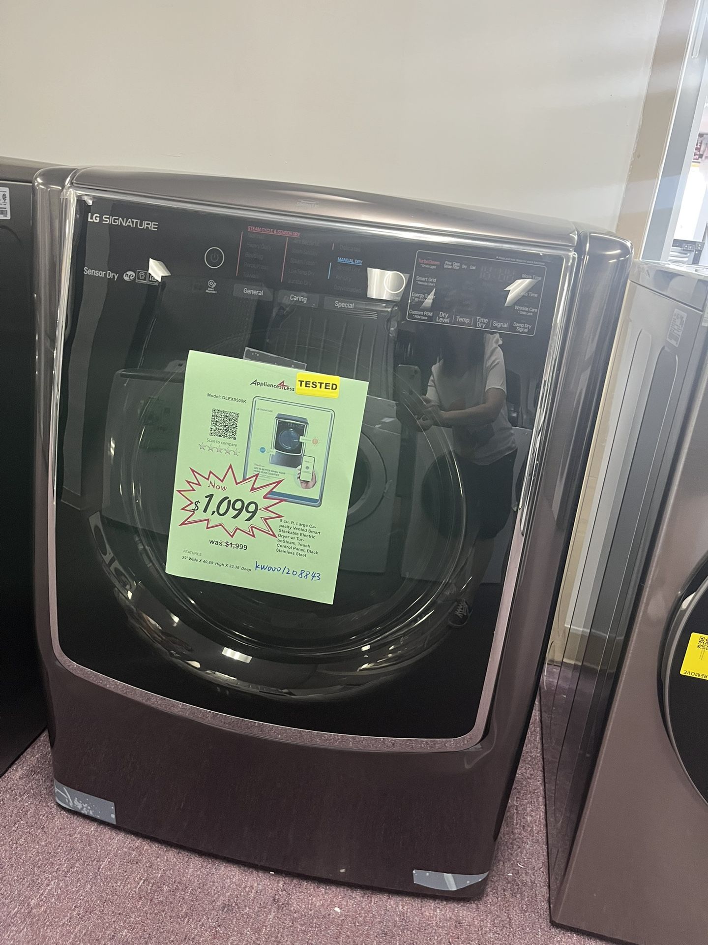 July 4th Promotion! Extra 10% Off, Electric Dryer LG Signature 9 Cb Ft